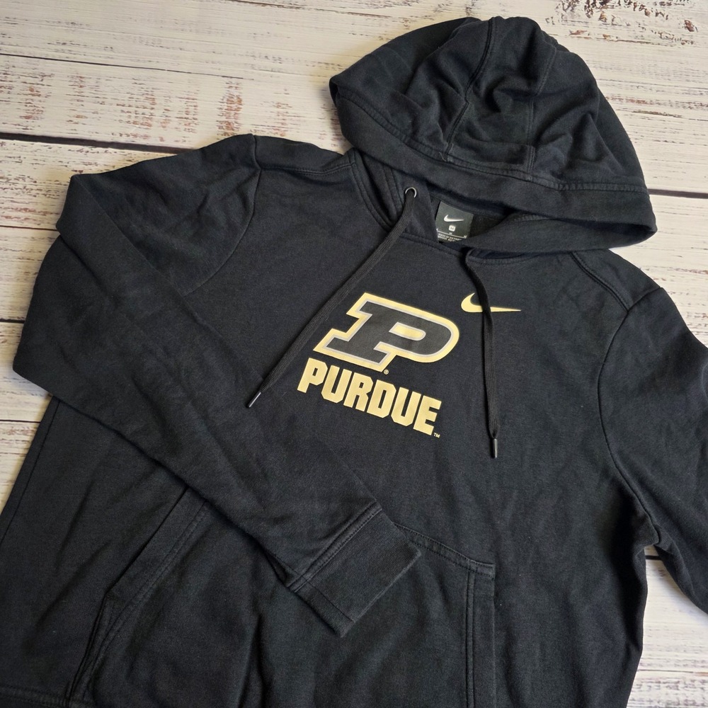 Nike Perdue Club Fleece Pullover Hoodie Sweater Womens Medium Lightweight Pocket